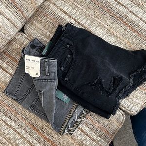 Black Jean Short Bundle (2 pack)